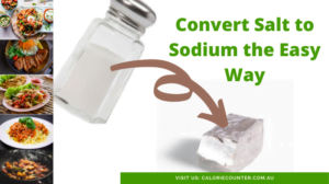 Convert Salt to Sodium