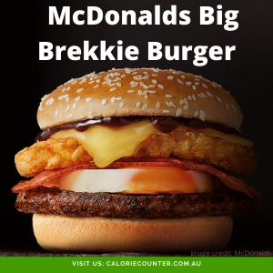 Calories in McDonalds Big Brekkie Burger