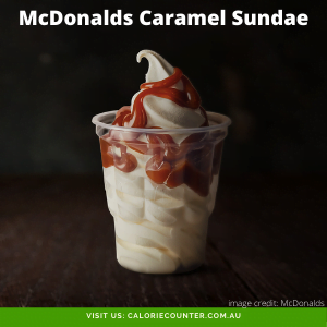 Calories in McDonalds Sundae - Caramel