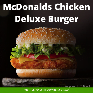 Calories in McDonalds Crispy Chicken Deluxe Burger