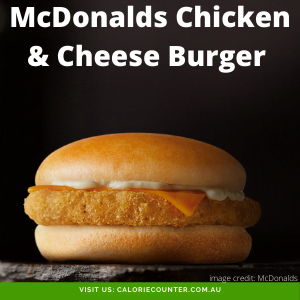 Calories in McDonalds Chicken and Cheese Burger