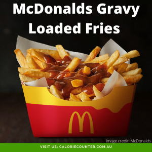 Calories in McDonalds Loaded Fries with Gravy Single