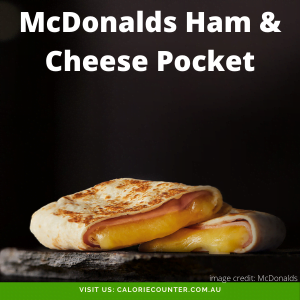 Calories in McDonalds Ham and Cheese Pocket
