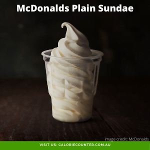 McDonalds Plain Sundae