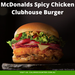 Calories in McDonalds Spicy Crispy Chicken Clubhouse Burger