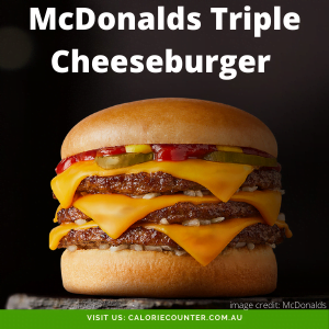 Calories in McDonalds Triple Cheeseburger 