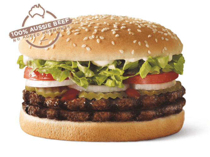 Calories in Hungry Jacks Double Whopper