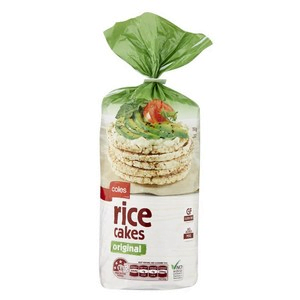 Coles low calorie snack Rice Cakes