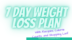 7 Day Weight Loss Plan