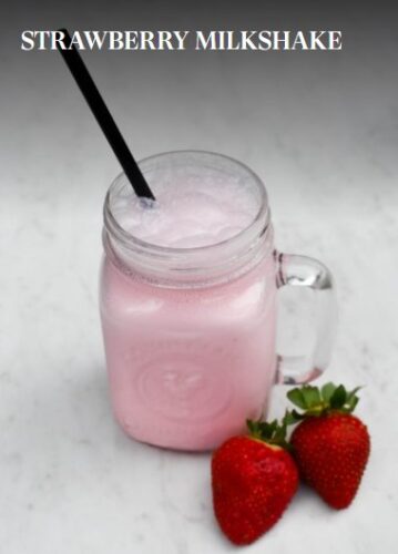 Jamaica Blue Menu Strawberry Milkshake